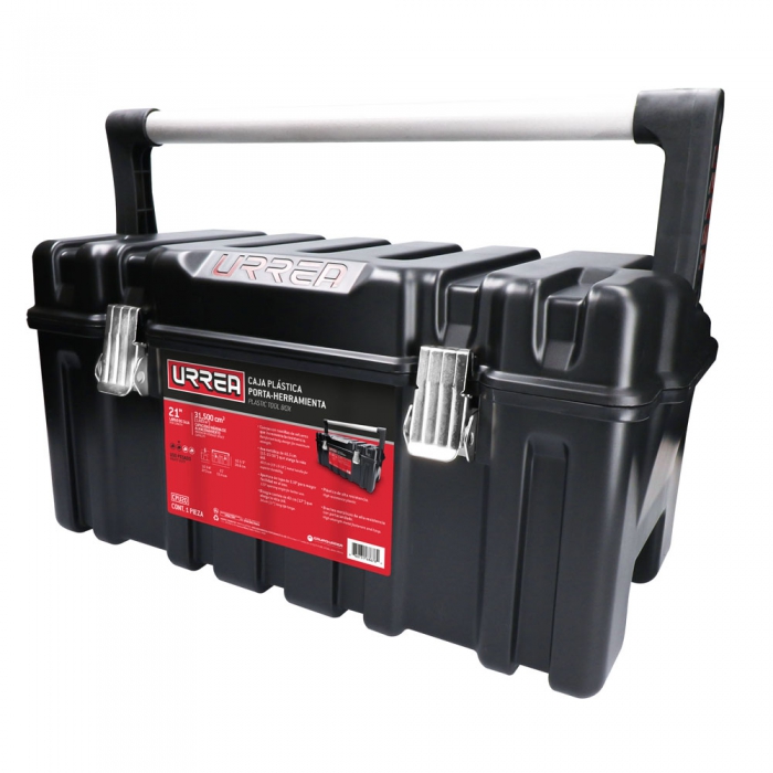 CAJA URREA CPU20 PORTAHERRAMIENTAS PLASTICA 21 CON BROCHES METALICOS  image number null
