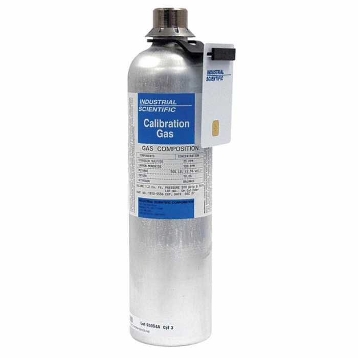 CILINDRO DE CALIBRACION ISC DE GAS 25 PPM SULFURO DE HIDROGENO DE 116 L  image number null