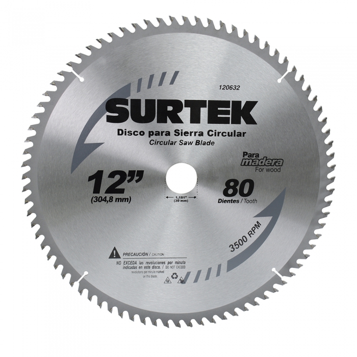 DISCO SURTEK 120610 PARA SIERRA CIRCULAR 8 14IN 24 DIENTES  image number null