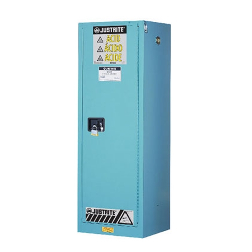 GABINETE JUSTRITE PACIDOSCORROSIVOS DE ACERO GALVANIZADO AZUL CAP 22 GAL  image number null