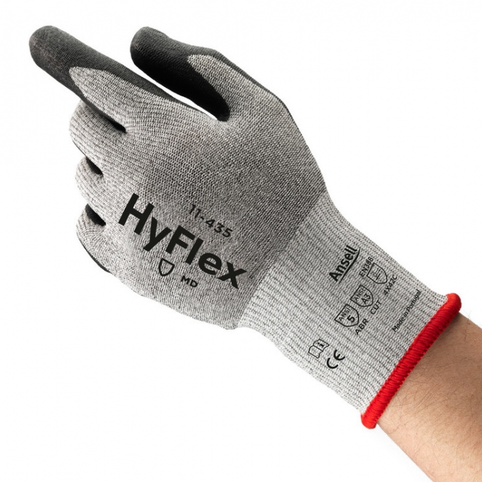 Guante Ansell Hyflex Ultralig.Recub.Poliuretano en Palma Tej.Dyneema Pu&ntilde;o Elast. T8  image number null