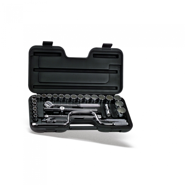 JUEGO DE DADOS M&Eacute;TRICO STANLEY 86504 MANDO 12 IN 29 PZAS  image number null