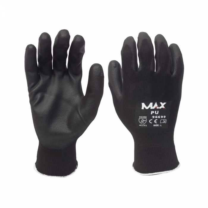 Guante Max PoliesterPu Negro TM  image number null