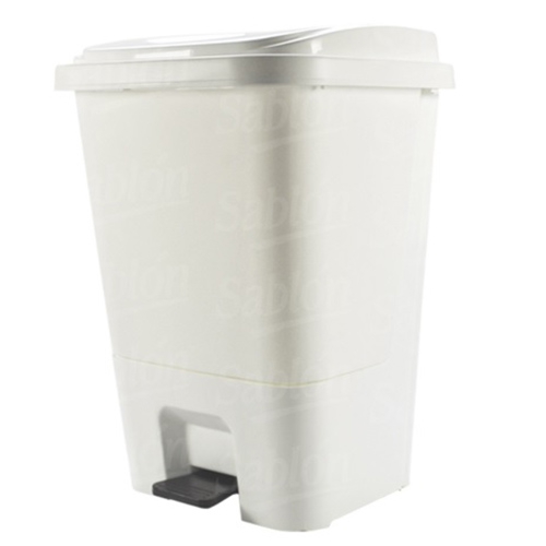 CESTO SABLON 8522BL DE POLIPROPILENO BLANCO 17 L CPEDAL Y TAPA  image number null