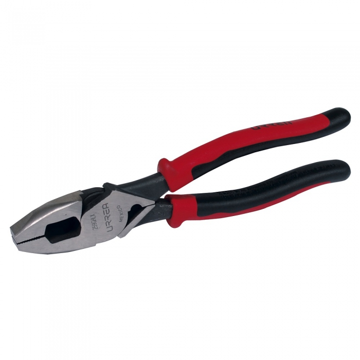 PINZA URREA 259GHLX BIMATERIAL PARA ELECTRICISTA CORTE LATERAL CON PONCHACABLE 9 IN  image number null