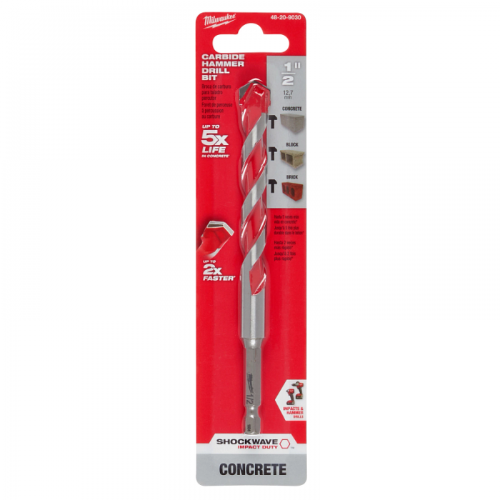 BROCA MILWAUKEE 48209030 CON PUNTA DE CARBURO 12IN X 4IN X 6IN  image number null