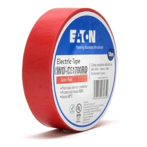 CINTA AISLANTE ARROW HART WD-CE1700RD DE PVC ROJO 600 V DE 3/4 IN X 18 M  image number null