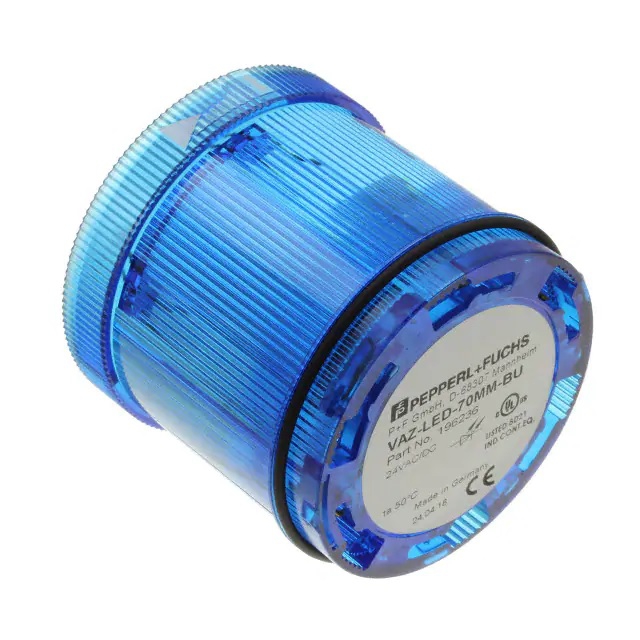 Segmento PepperlFuchs VazLed70mmBu de Luz Permanente Led de Pila Azul  image number null