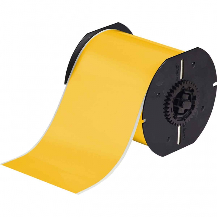 Cinta de Impresion Brady B30 de Vinil Amarillo 4 In X 100 Ft  image number null