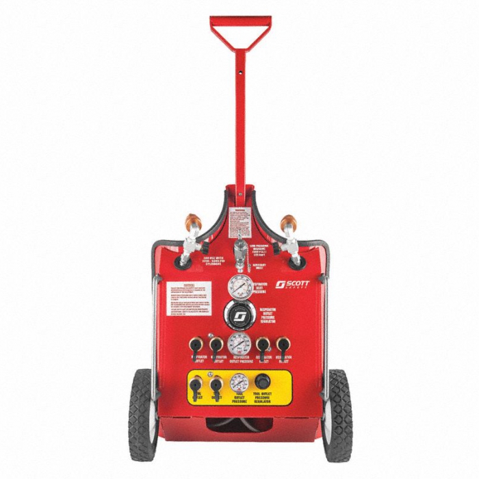 CARRO DE AIRE MOVIL SCOTT SAFETY CON 4 SALIDAS CONECTORES HANSEN  image number null