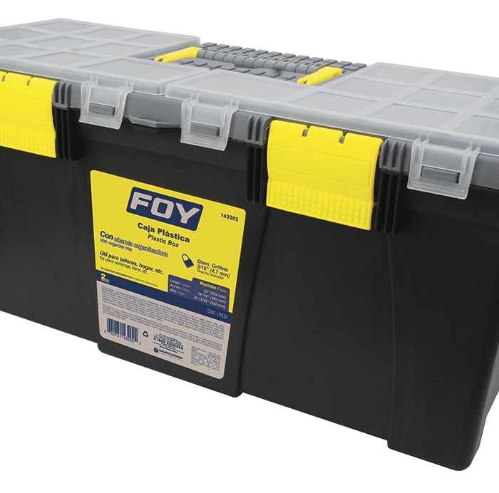 CAJA FOY 143202PORTAHERRAMIENTAS PLASTICA CON ORGANIZADORA 22  image number null