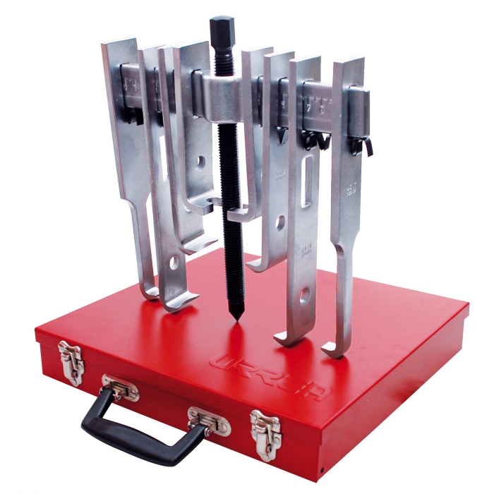JUEGO URREA 4212SJB DE EXTRACTOR QUIJADA RECTA 6TON 14 PIEZAS CAJA MET&Aacute;LICA  image number null