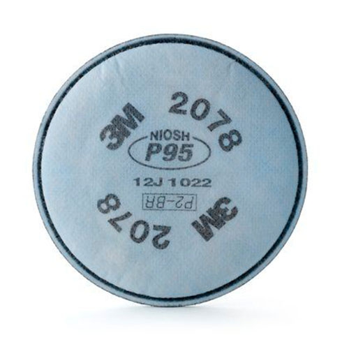 FILTRO 3M 2078 P95 PARA PARTICULAS VAPOR ORGANICO GAS ACIDO POLIPROPILENO  image number null