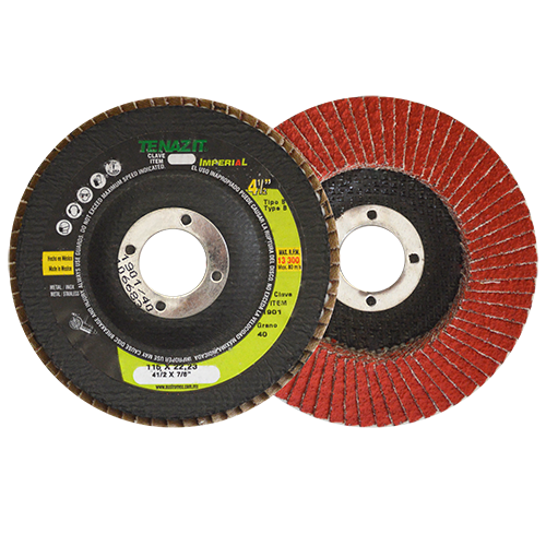 DISCO AUSTROMEX 1901 LAMINADO IMPERIAL GRANO CERAMICO DE 115 X 22.23 G40 CON RESPALDO DE FIBRA VIDRIO TIPO LAM B DIMENSION 115 X 22.23 ESPECIFICACION TGJ40LV  image number null