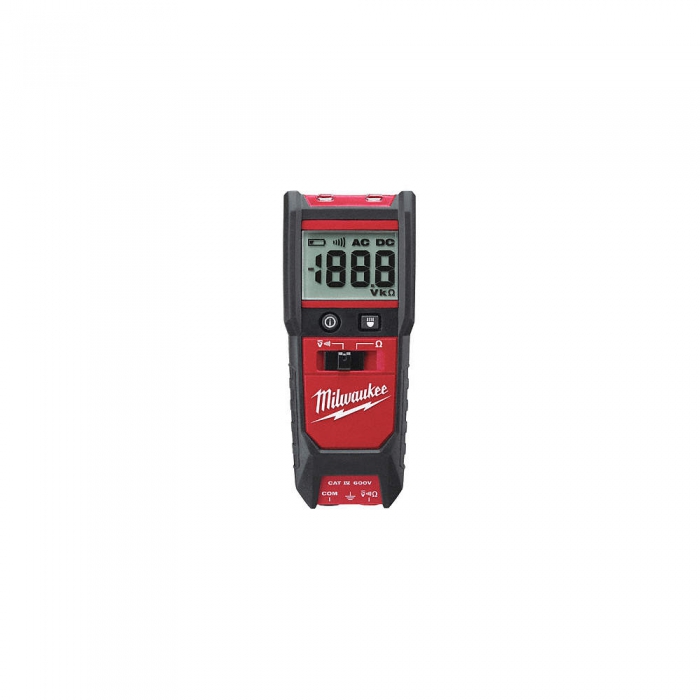 AUTO ANALIZADOR MILWAUKEE DE VOLTAJE Y CONTINUIDAD LUZ LED PANTALLA LCD VOLTAJE 600V AC/DC  image number null