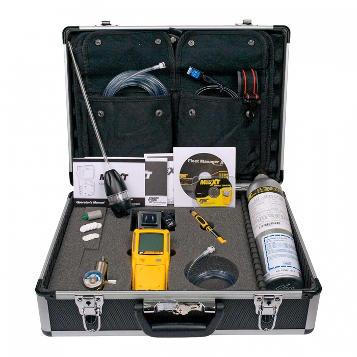 KIT DETECTOR MULTIGAS BW TECHNOLOGIES GASALERT MAX XT II PESPACIOS CONFINADOS % LEL O2 H2S CO  image number null