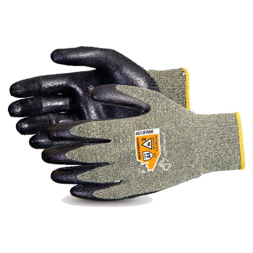 Guante Superior Glove PArco Electrico Resistentes Al Fuego Tejido Kevlar y Palma de Neopreno GrisNegro T8  image number null