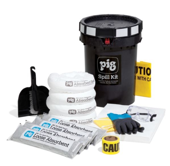 KIT DE DERRAME NEW PIG DE ESTACION DE COMBUSTIBLE ABSORBE HASTA 8.2 GAL PACEITES COMBUSTIBLES  image number null