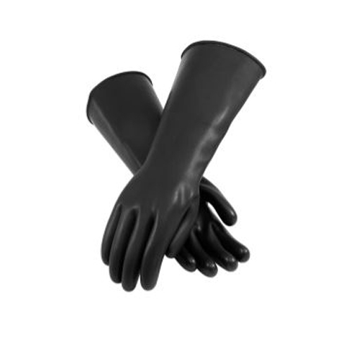 GUANTE PIP ASSURANCE BLIN18 DE L&Aacute;TEX INDUSTRIAL NEGRO INTERIOR LISO DE 18 IN  image number null