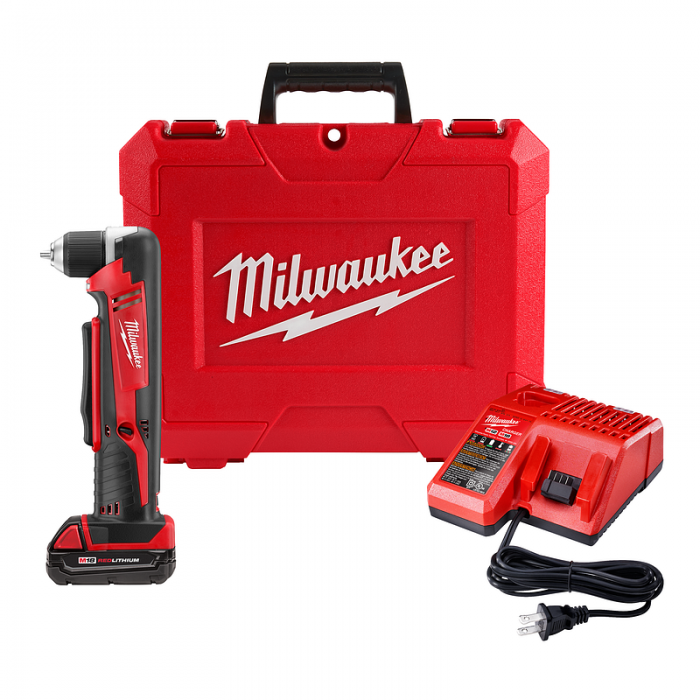 KIT DE TALADRO ANGULAR MILWAUKEE 261521CT DE IONES DE LITIO SIN CABLE M18  image number null