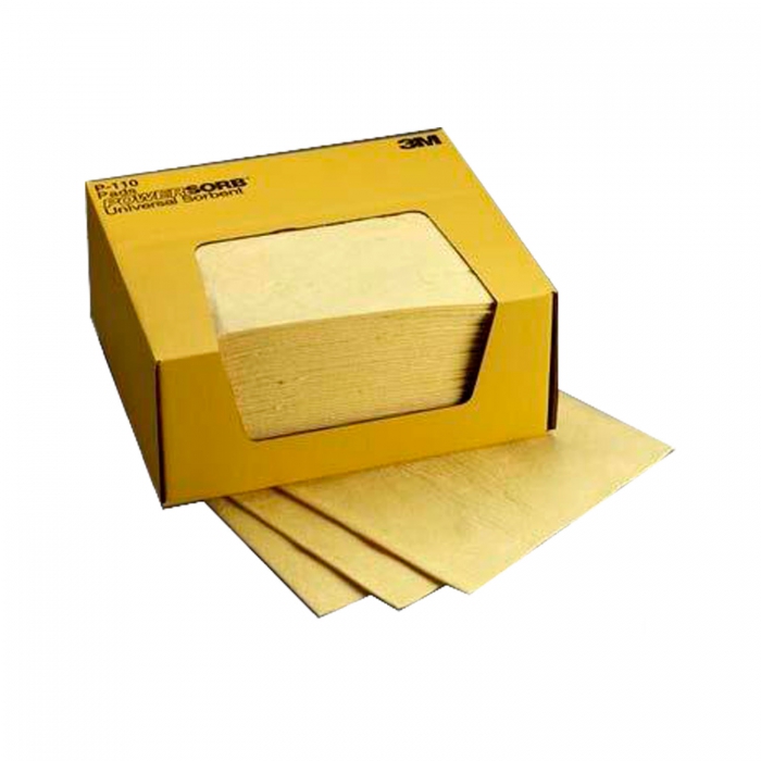 TAPETE ABSORBENTE 3M PARA QUIMICOS 28CM X 33CM C200PZAS  image number null