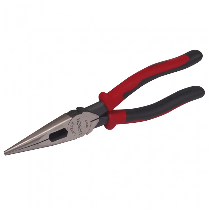 PINZA URREA 2292GX BIMATERIAL PARA ELECTRICISTA PUNTA LARGA CORTE LATERAL SIN RESORTE 8716 IN  image number null