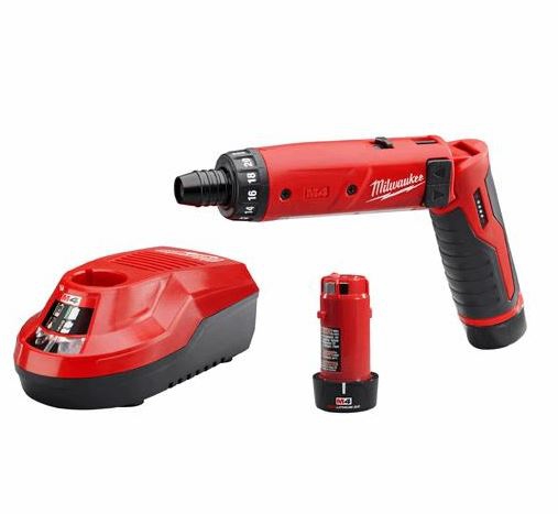 ATORNILLADOR MILWAUKEE 210121 M4 REDLITHIUM 200 Y 600 RPM 14 HEX CON UNA BATERIA Y CARGADOR  image number null