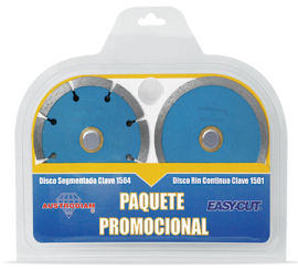 SET DE 2 DISCOS AUSTROMEX DE DIAMANTE USO GENERAL 100 X 1.6 X 22.2 MM  image number null