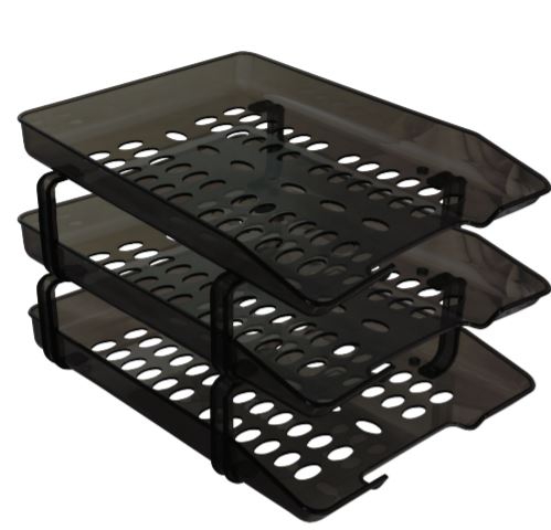 BANDEJA MAE M285.4 NEGRO TRIPLE ARMABLE OFICIO  image number null