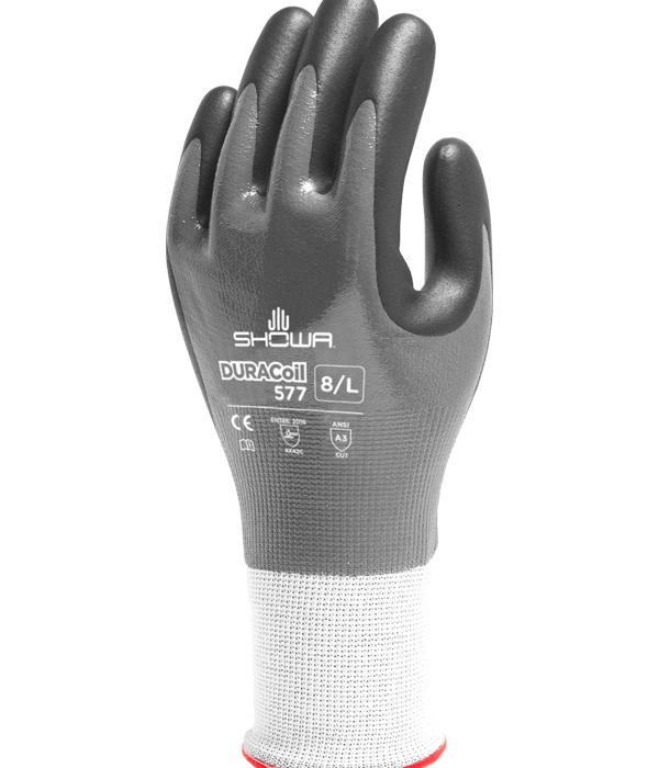 Guante Showa 577 Nitrilo Espumado sobre Recubrimiento de Nitrilo Completamente Sumergido TL  image number null