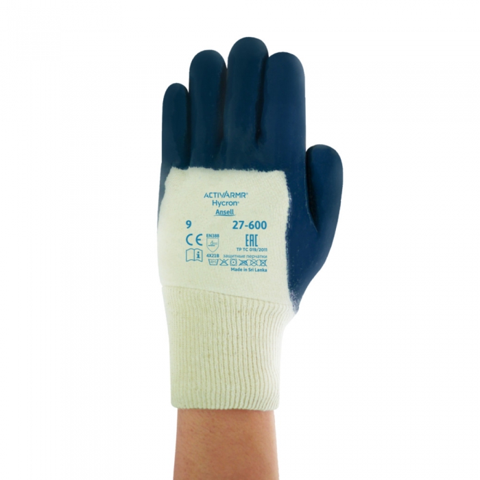 GUANTE ANSELL HYCRON NITRILO RESISTENTE ABRASION T8  image number null