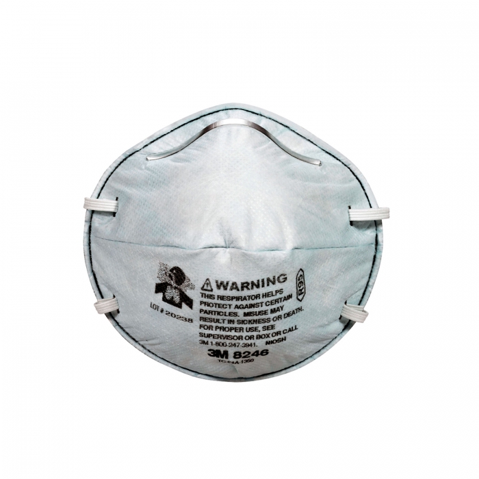 Respirador 3m 8246 R95 Desechable Gris PParticulas Gases Acidos Molestos Estilo Taza  image number null