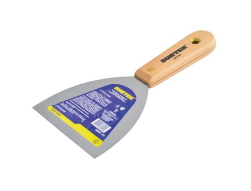 ESPATULA FLEXIBLE SURTEK 123106 MANGO DE MADERA 6 IN  image number null
