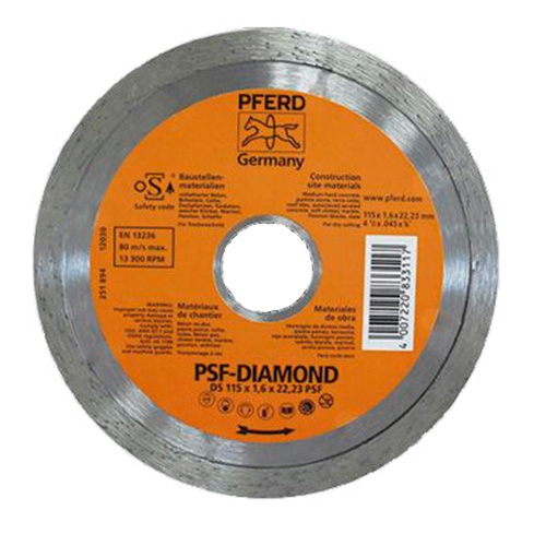 Disco Pferd 833070 Rin Continuo Psf115 X 1.6 X 22.22 Mm  image number null