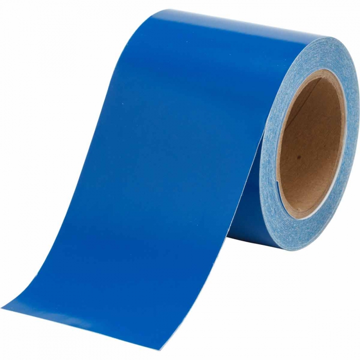 CINTA BRADY PMARCAJE DE TUBER&Iacute;A DE VINYL AZUL DE 4 IN X 30 YDS  image number null