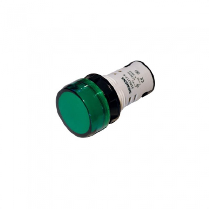 Luz Piloto Compacta Siemens 3sb62156aa401aa0 de 22 Mm Led Integrada Verde Voltaje 110 VacDc  image number null