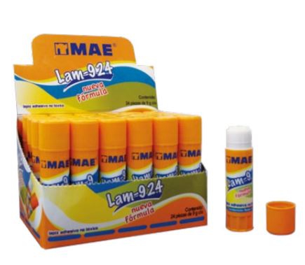 LAPIZ MAE LAM924 B4 ADHESIVO DE 9G. NO TOXICO BOLSA CON 2 PIEZAS  image number null