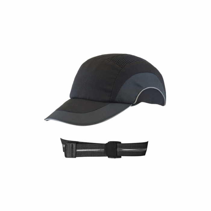 GORRA PIP CPROTECCION DE IMPACTO DE POLIESTER 80% ALGODON 20% NEGRONEGRO DE 2.75FT FT  UNITALLA  image number null