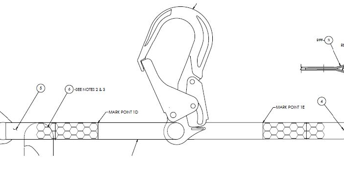 LINEA DE POSICIONAMIENTO MSA REBAR VSERIES EN Y DE 33 CM  image number null