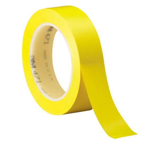 CINTA 3M DE VINIL AMARILLO DE 1 IN X 36 YARDAS  image number null