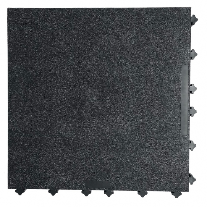 TAPETE ERGO SUPERIOR LISO DE PVC NEGRO 18X18X1 IN  image number null