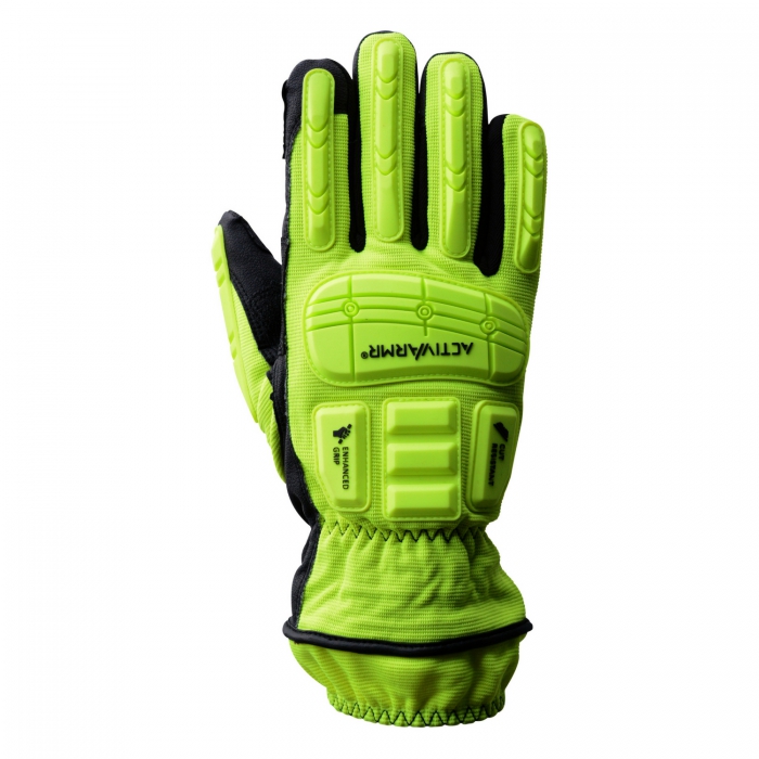 GUANTE ANSELL ACTIVARMR NIVEL 4 VERDE RESCUE EXTRICATION DORSO DE TEJIDO ELASTICO DE NYLON C/ALMOHADILLAS DE PVC FORRO RESISTENTE AL CORTE T-8  image number null