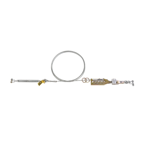 SISTEMA DE ANTICAIDAS HORIZONTAL DBI SALA SAYFLINE CCABLE GALVANIZADO DE 60 FT AGARRE DE CUÑA TENSOR Y ABSORBEDOR DE ENERGIA CAP 310 LB  image number null