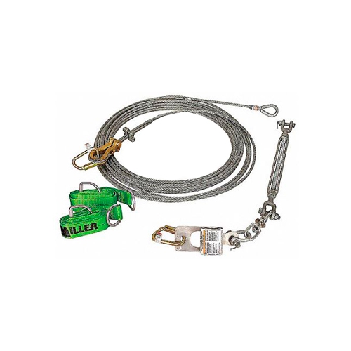 LINEA DE VIDA HORIZONTAL SKYGRIP MILLER HONEYWELL DE 60 FT KIT CON DOS CORREAS DE SUJECION DE 10 FT  image number null