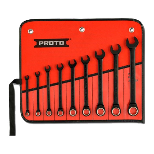 JUEGO DE LLAVES PROTO JSCR9S DE MATRACA MEDIDAS COMBINADAS 9 PIEZAS  image number null