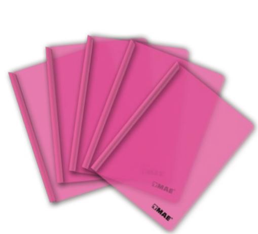 FOLDER MAE FCC10RS DE COSTILLA CARTA SET CON 10 PZAS COLOR ROSA  image number null