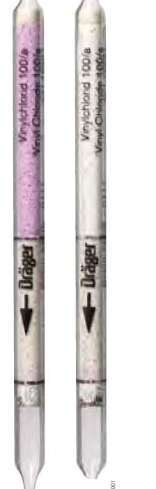 TUBO DRAEGER PDETECCION DE CLORURO DE VINILO 100A CRANGO DE MEDICION DE 100 A 3000 PPM C10 TUBOS  image number null
