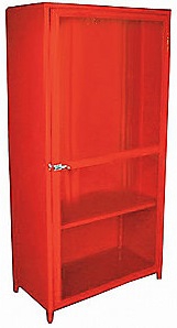 Gabinete Metalico Rojo P2 Equipos de Bombero Longitud 60 Cm X Altura 180 Cm X Ancho 40 Cm  image number null