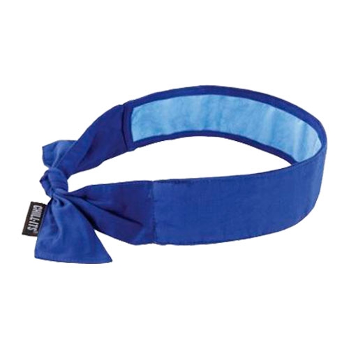 BANDA REFRESCATE P/CABEZA ERGODYNE CHILL-ITS 6700CT DE PVA AZUL C/TOALLA DE ENFRIAMIENTO  image number null
