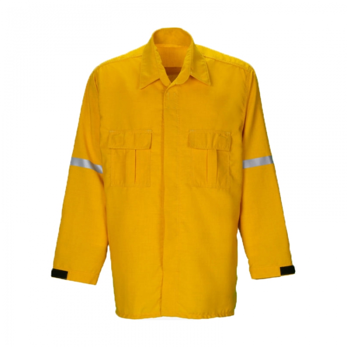 CAMISA LAKELAND PCOMBATE DE INCENDIO FORESTAL NOMEX DE 6.0 OZ AMARILLO CINTA REFLEJANTE DE 1 IN TERMOFUSIONADA TL  image number null